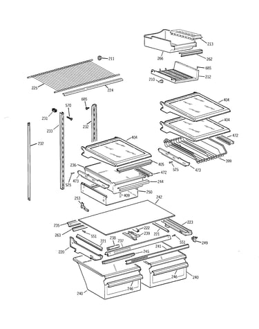 Shelves & drawers
