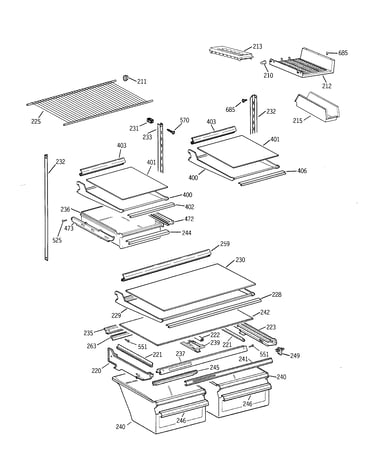 Shelf parts
