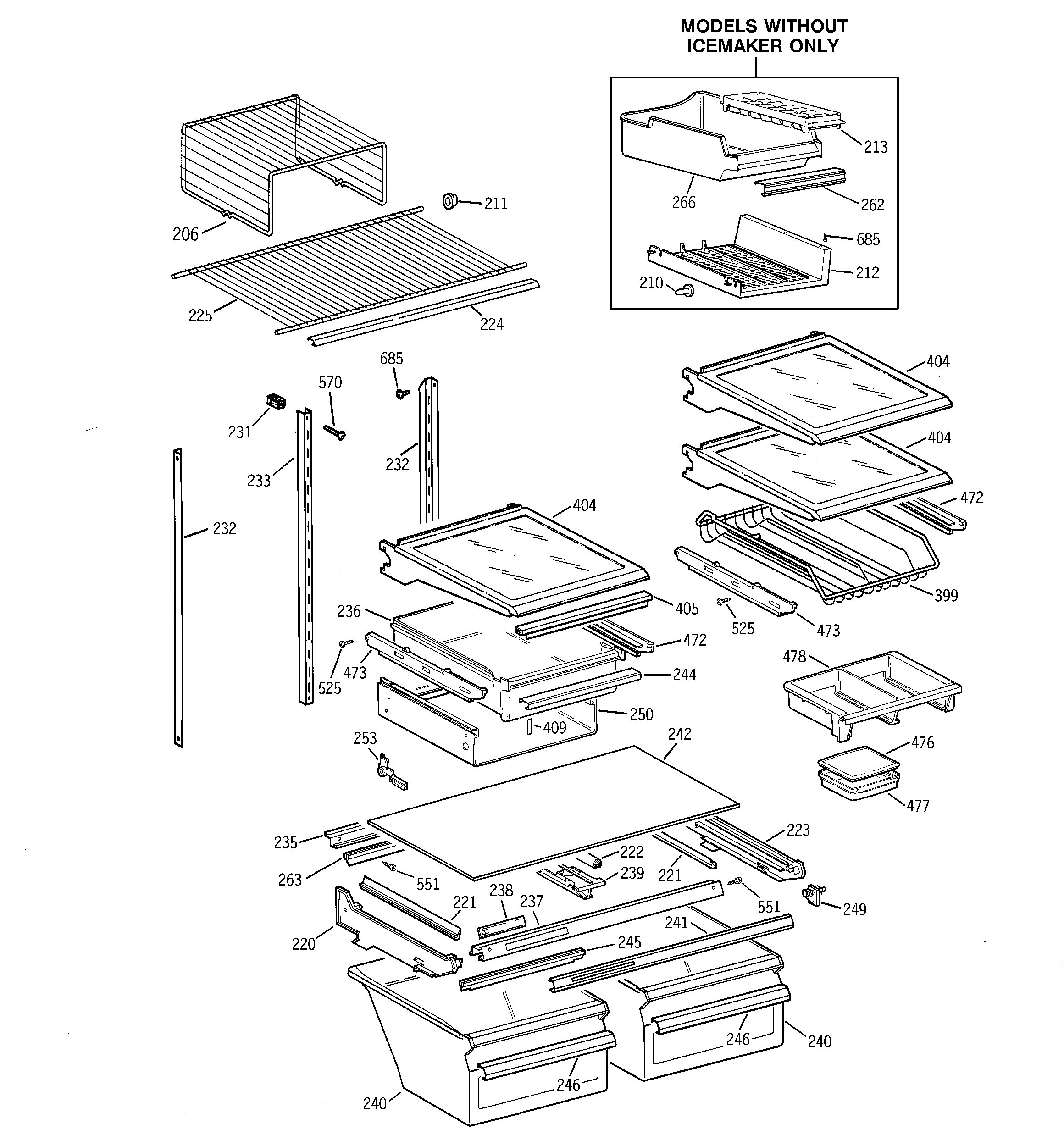 Shelf parts
