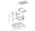 GE TBI18JIDARWW shelves & drawers diagram