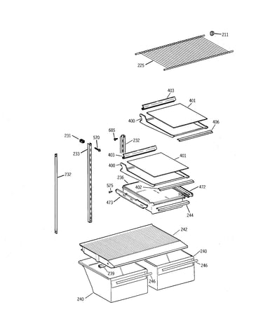 Shelves & drawers