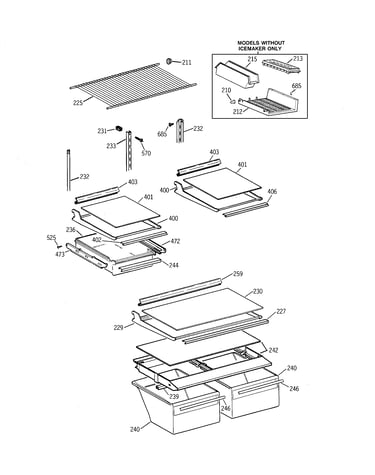 Shelf parts