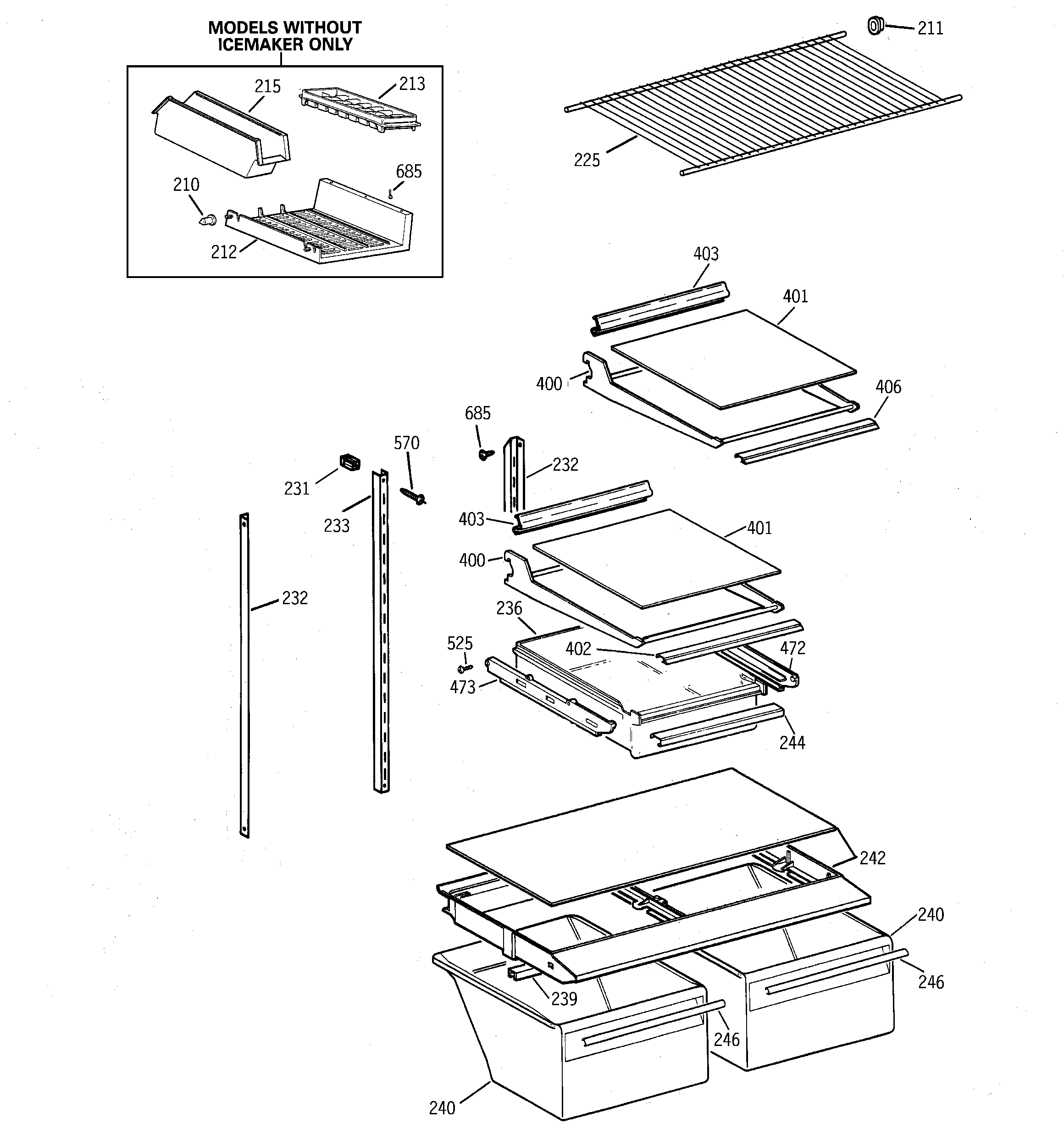 Shelf parts