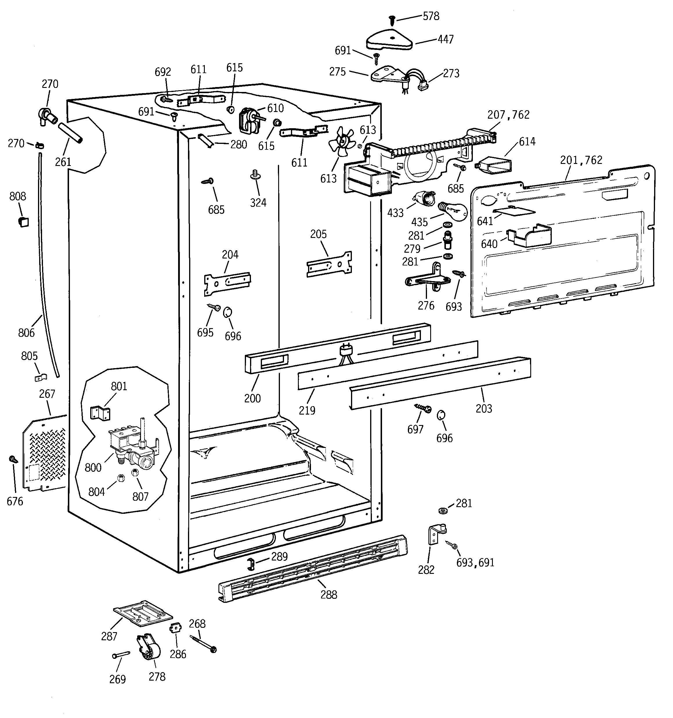 Cabinet parts
