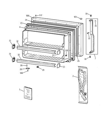 Freezer door