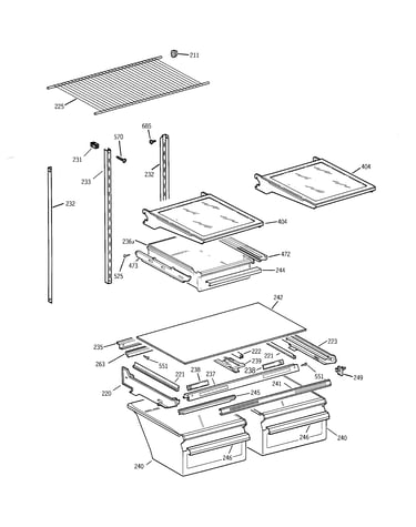 Shelf parts