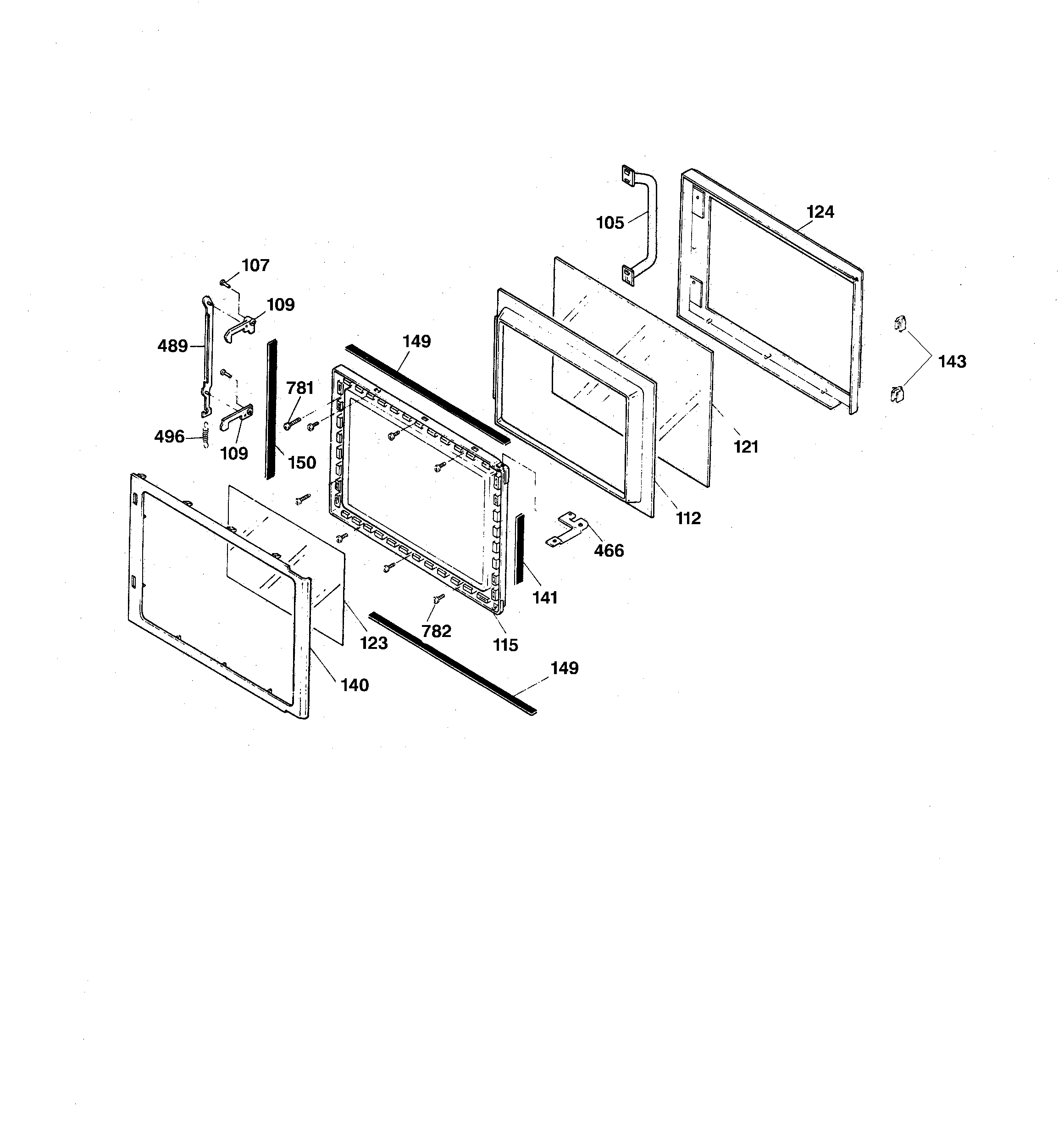 Microwave door