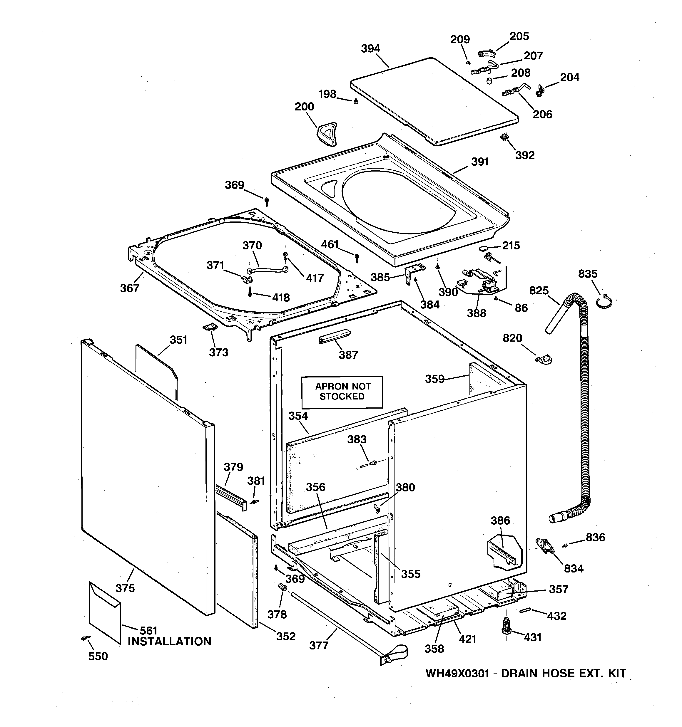 CABINET, COVER & FRONT PANEL