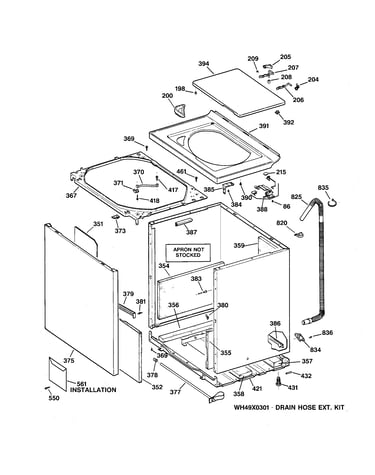 Cabinet, cover & front panel