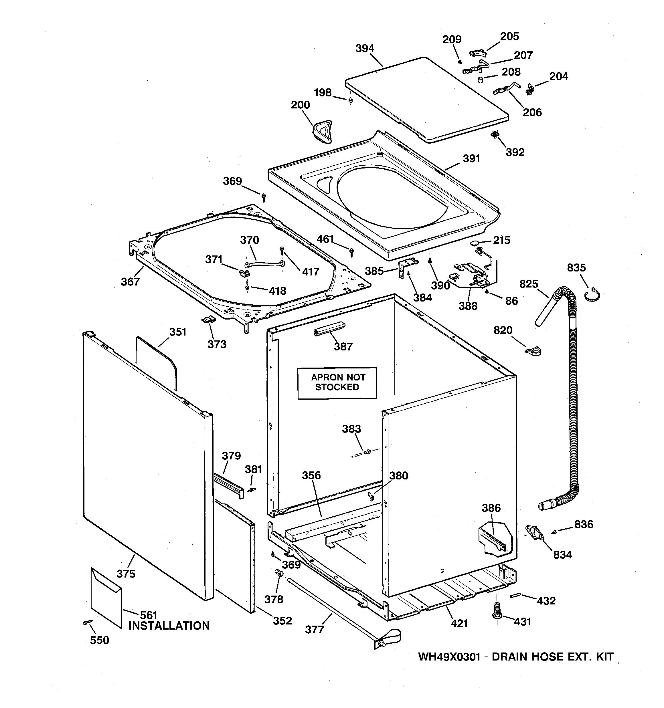 Cabinet, cover & front panel