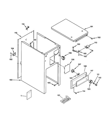 Cabinet & control parts