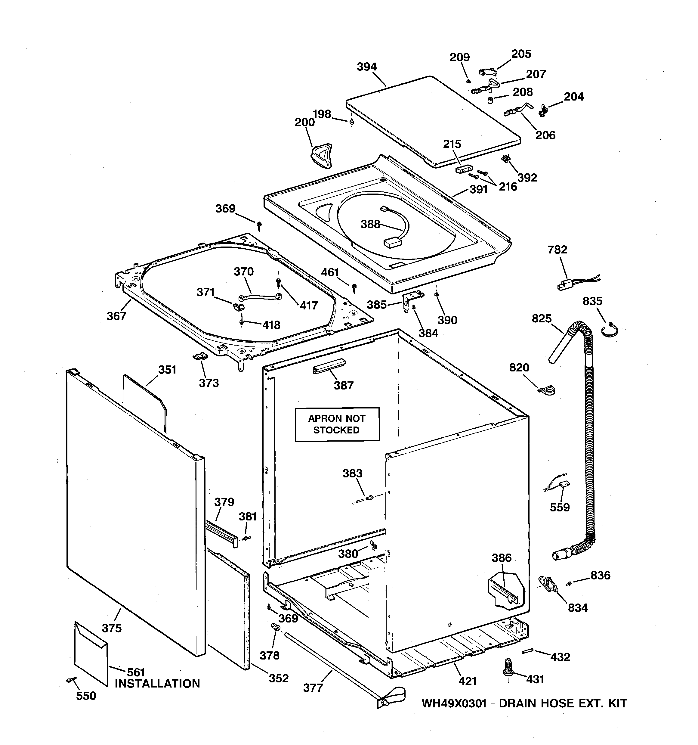Cabinet, cover & front panel
