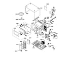 GE JE520WC001 microwave parts diagram