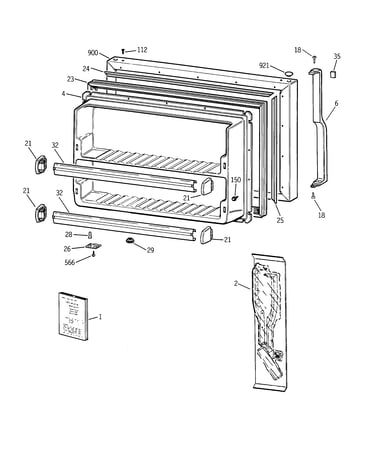 Freezer door