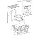 GE TBX18AABQRBB shelf parts diagram