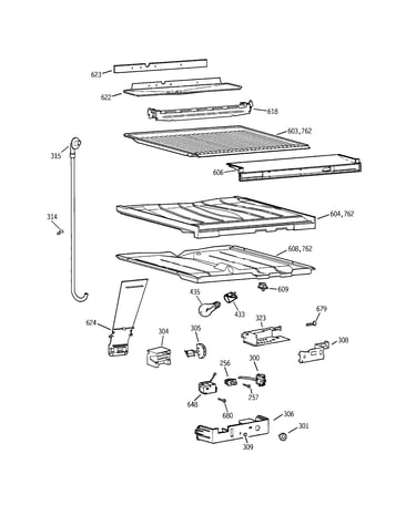 Compartment separator parts
