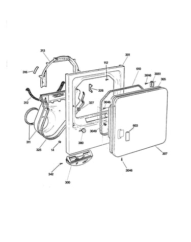 Front panel & door