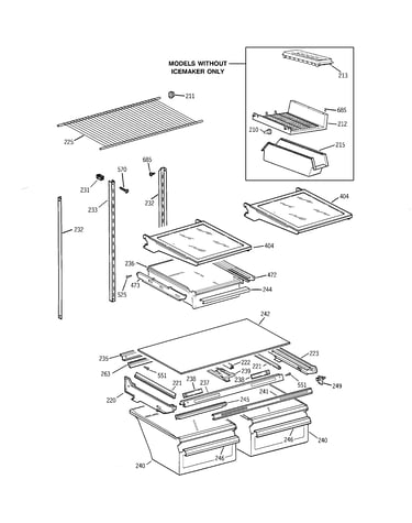 Shelf parts