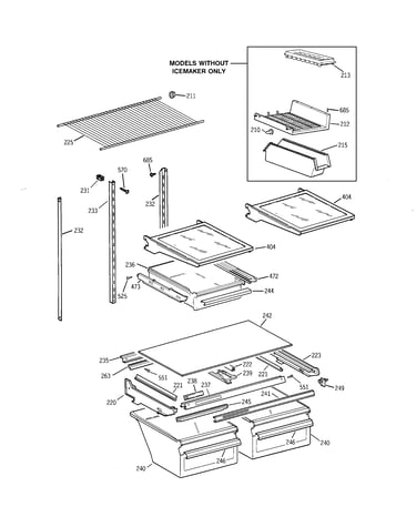 Shelf parts