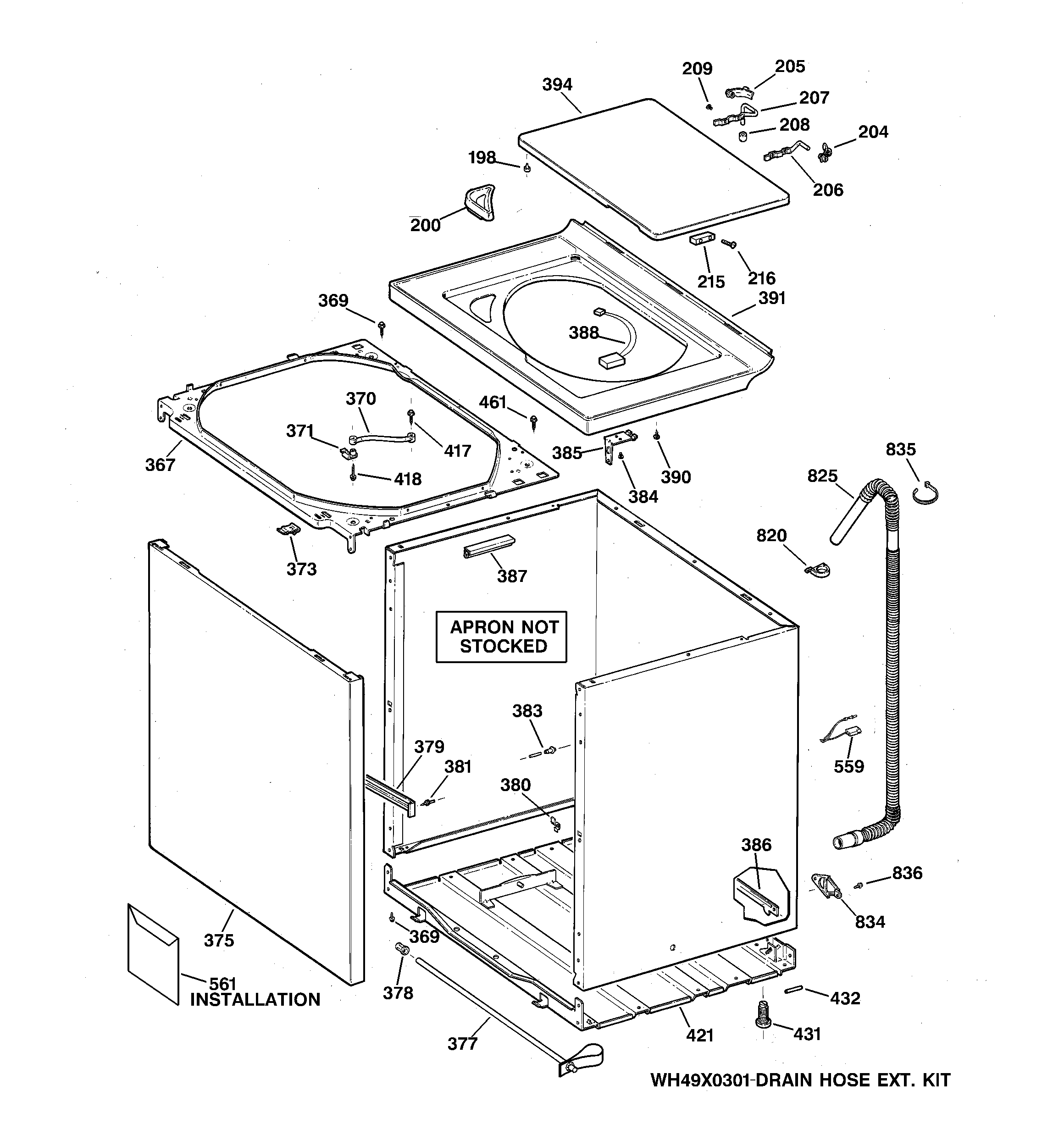Cabinet, cover & front panel