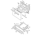 GE JGBS21PEC1WW door & drawer parts diagram