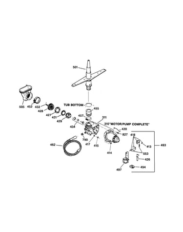 Motor-pump mechanism
