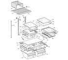 GE TBX22PABRRCC shelves & drawers diagram