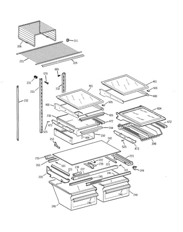 Shelves & drawers