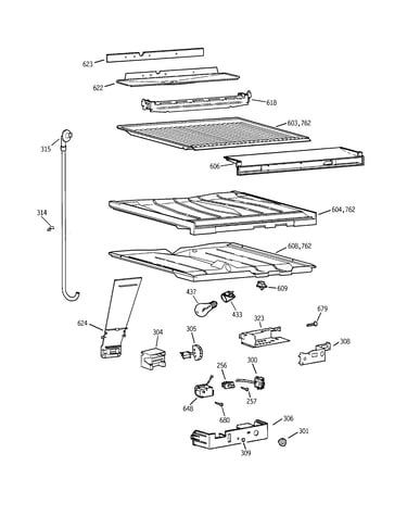 Compartment separator parts