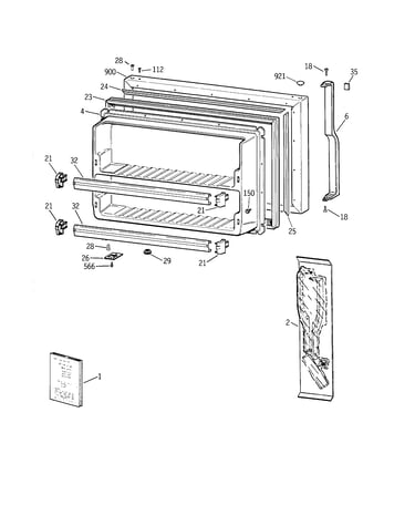 Freezer door