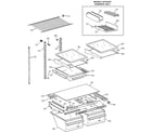 GE ERT2021DARCC shelves & drawers diagram