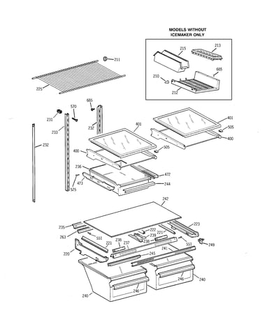Shelves & drawers