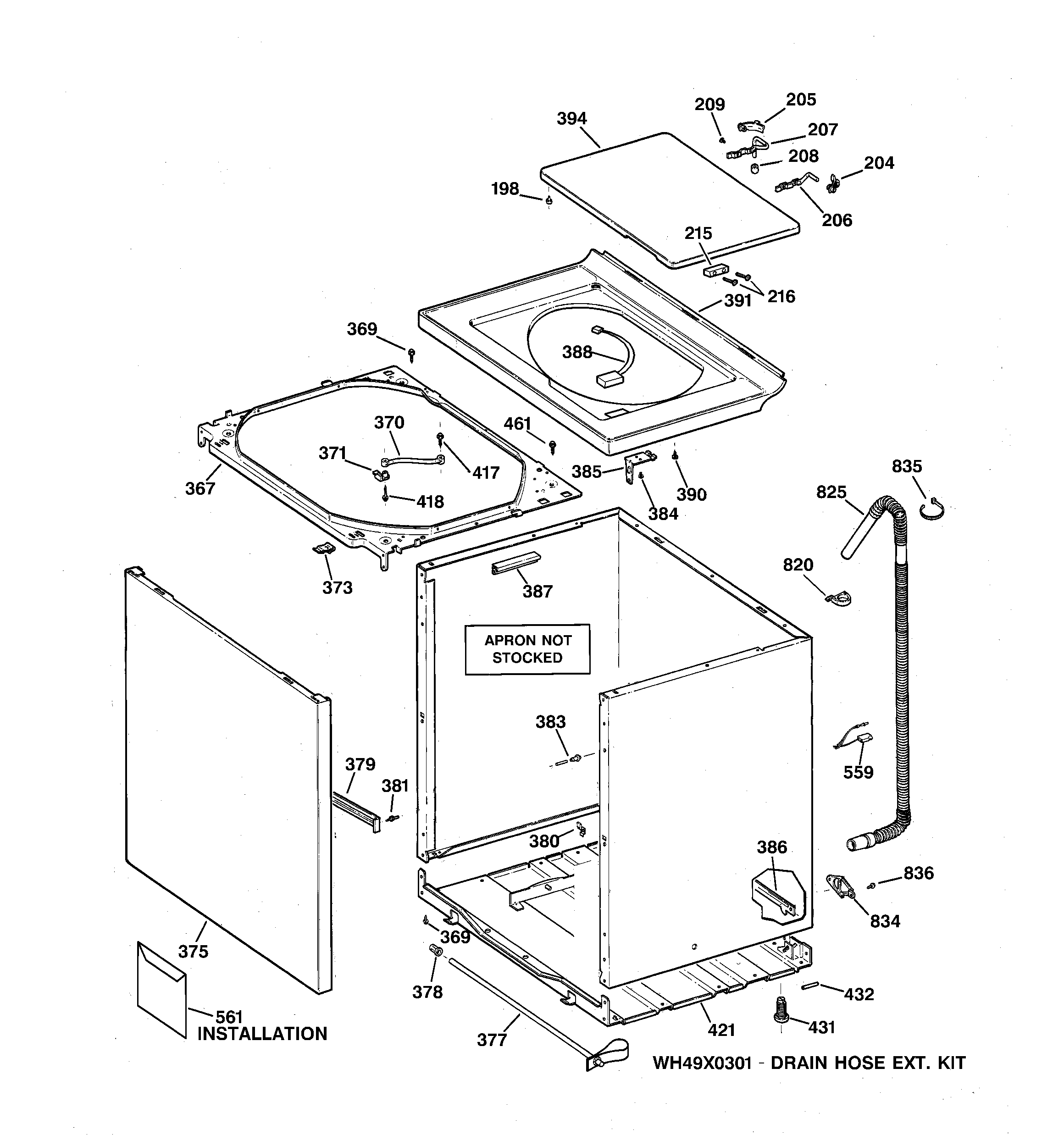 Cabinet, cover & front panel