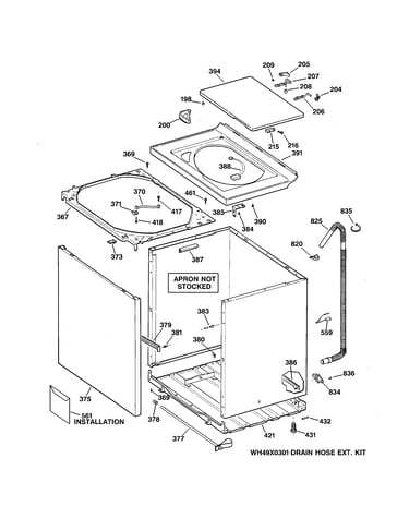 Cabinet, cover & front panel
