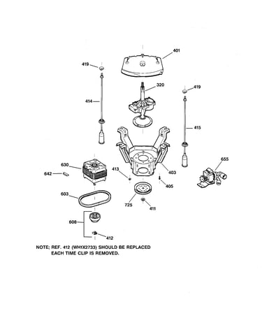 Suspension, pump & drive components