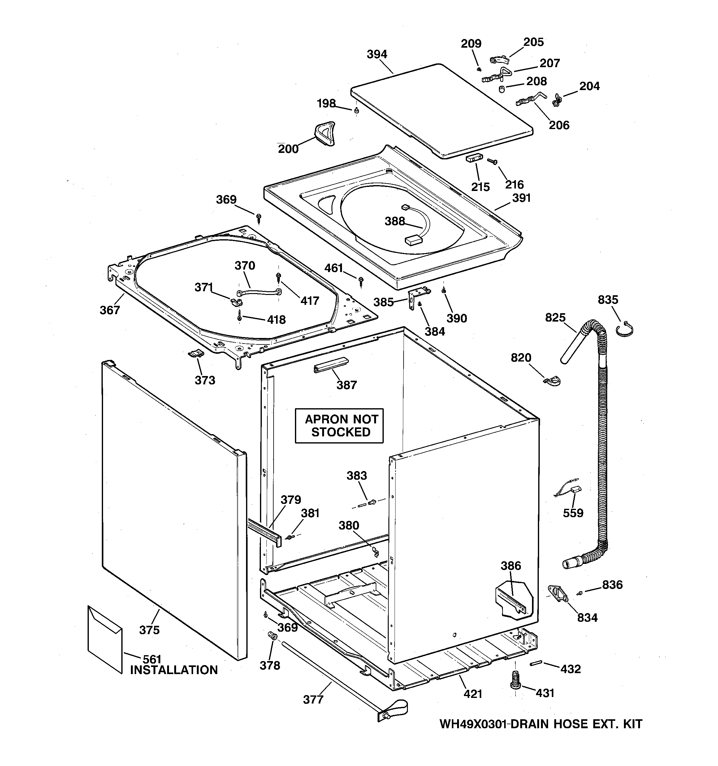 Cabinet, cover & front panel