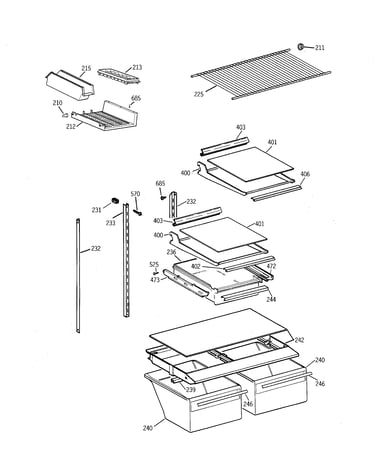 Shelf parts