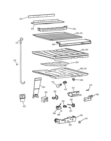 Compartment separator parts
