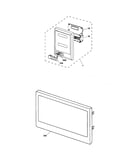 Microwave control panel & door