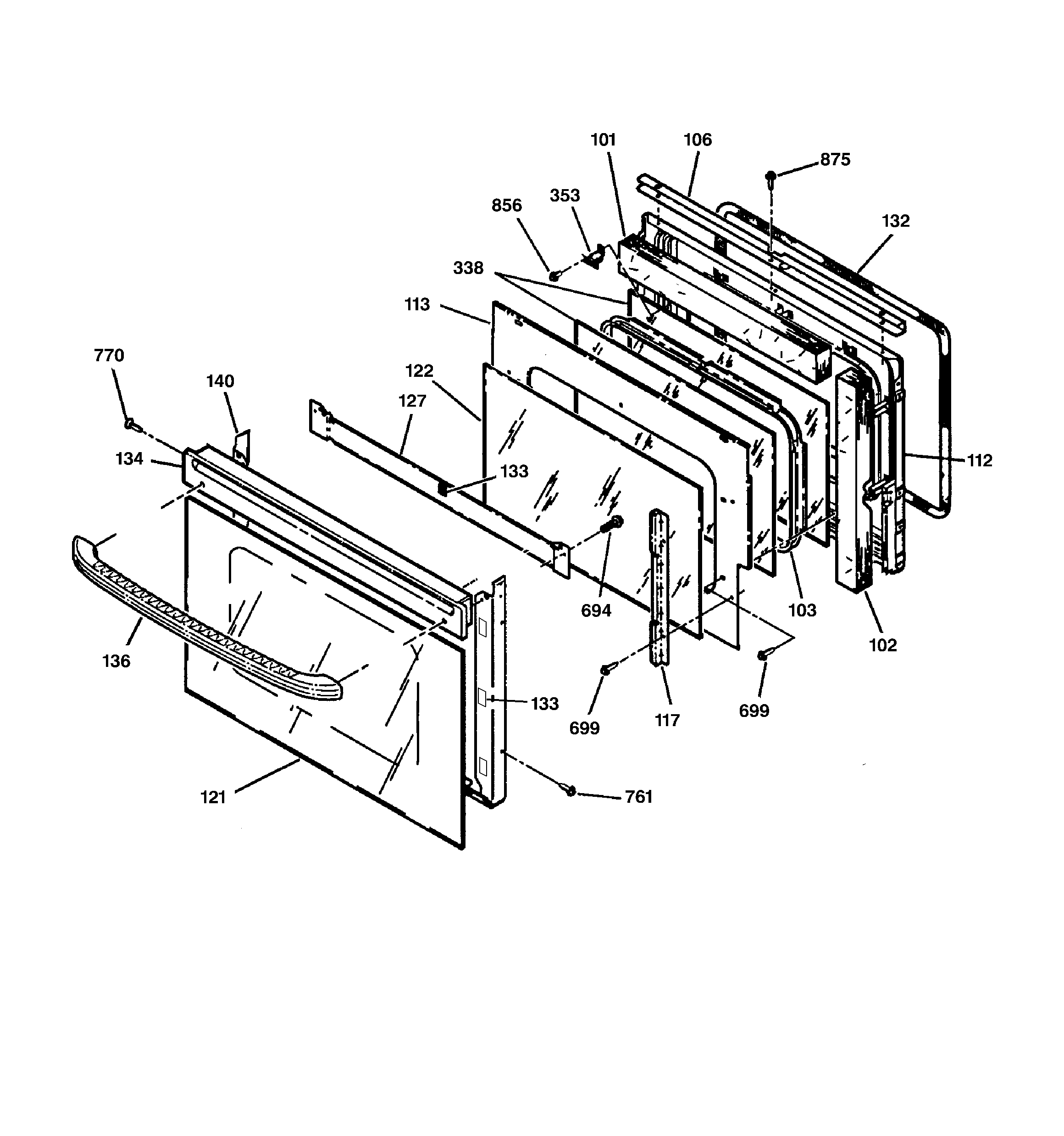 Oven door