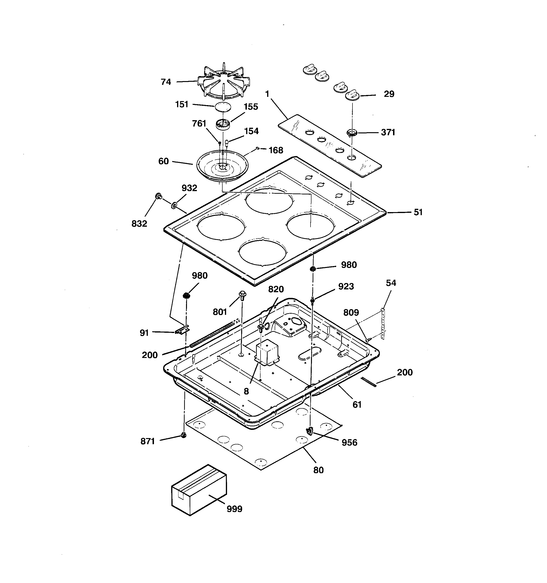 Controls & cooktop