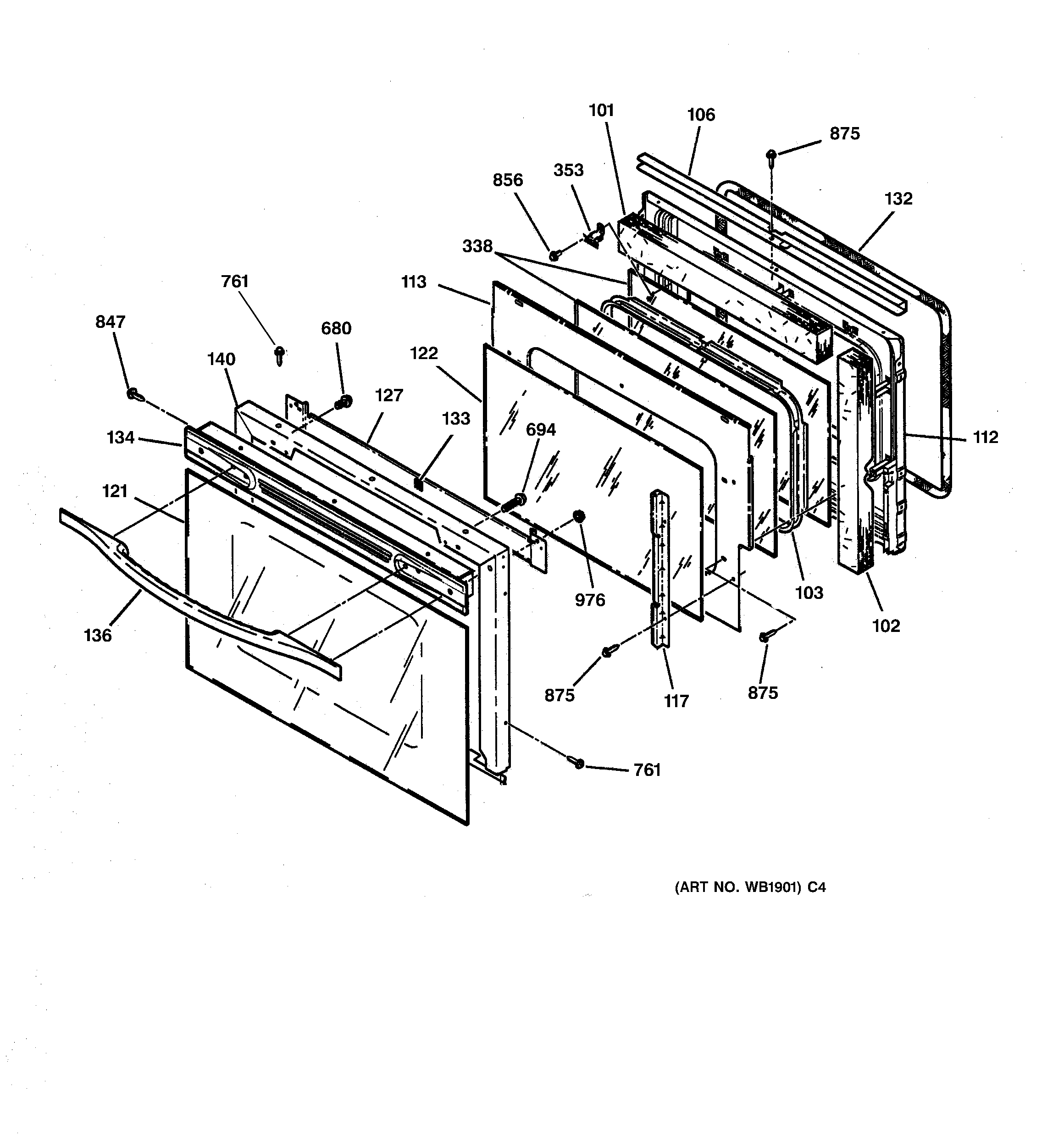 Oven door