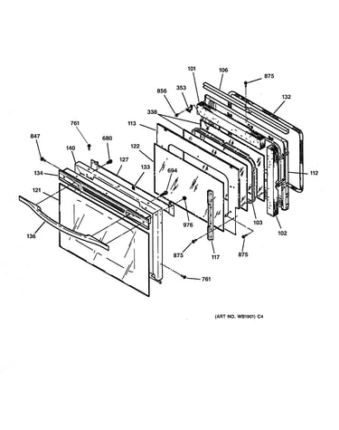 Oven door