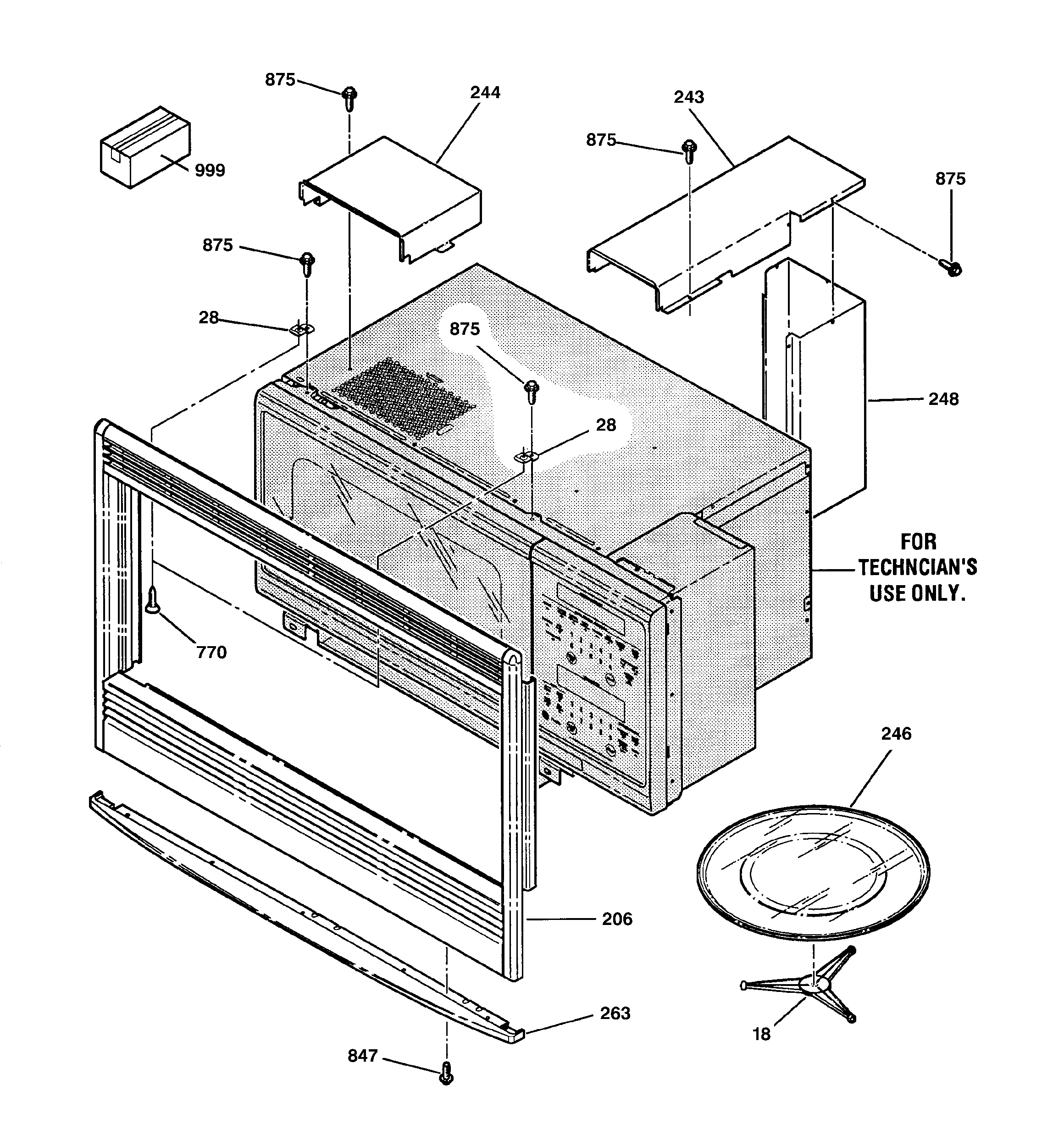 Microwave inclosurer