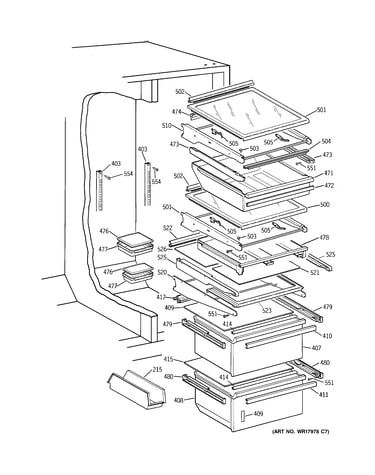 Shelves & drawers
