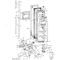 GE TFCW27RRAWH freezer door diagram