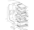 GE TFEW27RRAWH shelves & drawers diagram