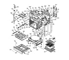GE JB940WB4WW body & drawer parts diagram