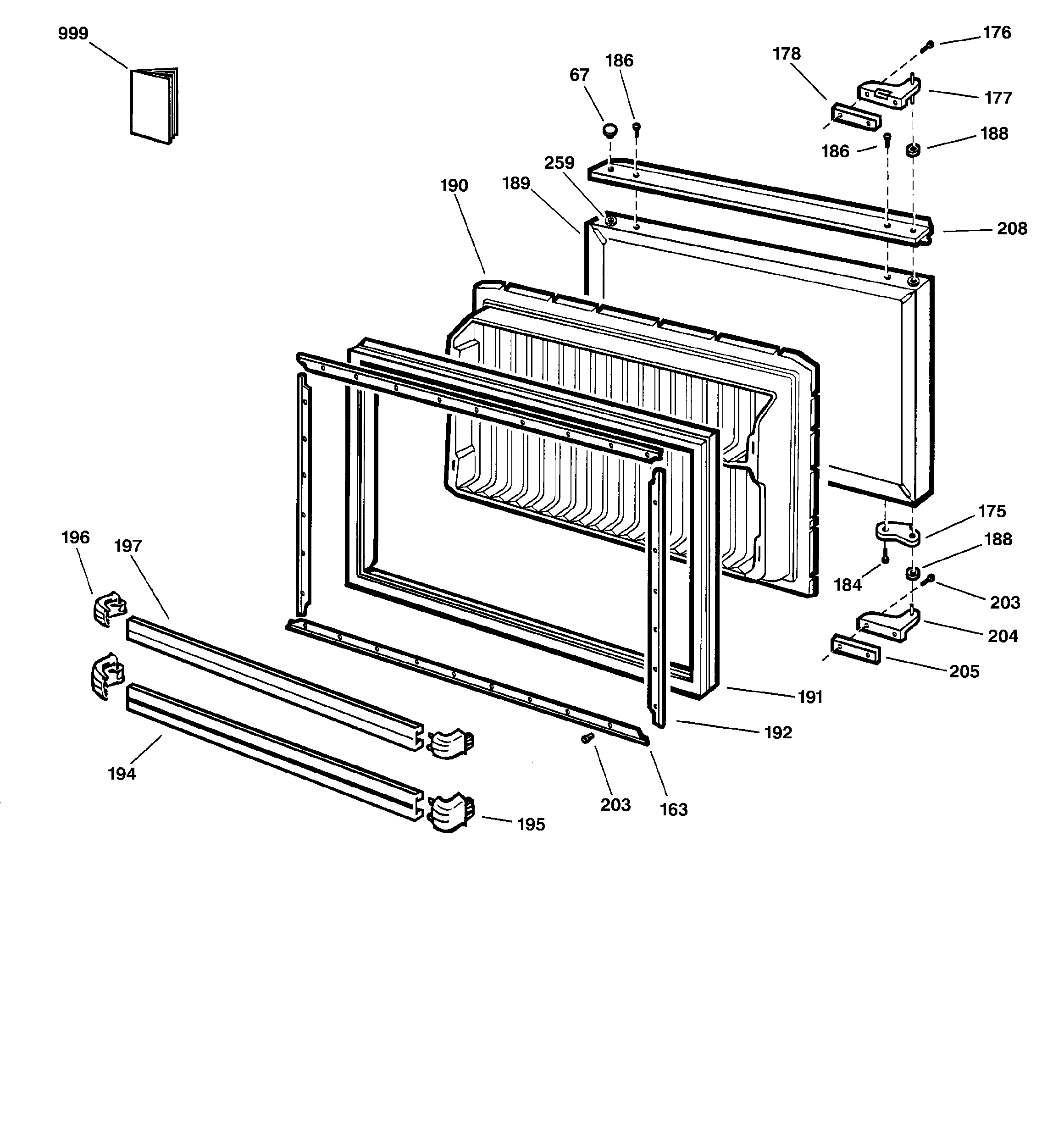 Freezer door