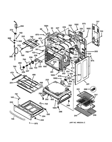 Body & drawer parts